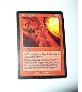 CARTE MTG MAGIC - VERSION FRANCAISE TIR EN PLUIE  