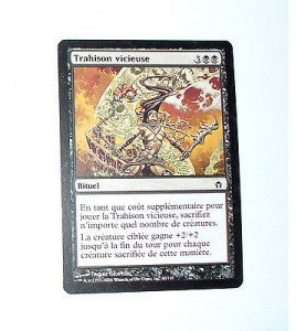 CARTE MTG MAGIC - VERSION FRANCAISE TRAHISON VICIEUSE