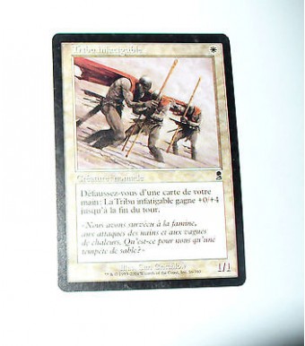 CARTE MTG MAGIC - VERSION FRANCAISE TRIBU INFATIGABLE