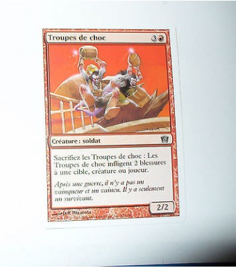 CARTE MTG MAGIC - VERSION FRANCAISE TROUPES DE CHOC