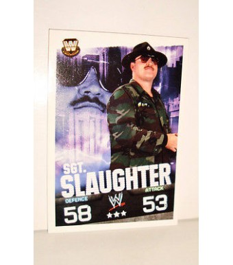 carte catch slam attax evolution topps  - SGT.SLAUGHTER