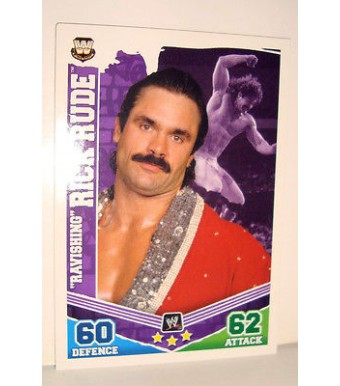 carte catch slam attax mayhem topps  - RAVISHING RICK RUDE