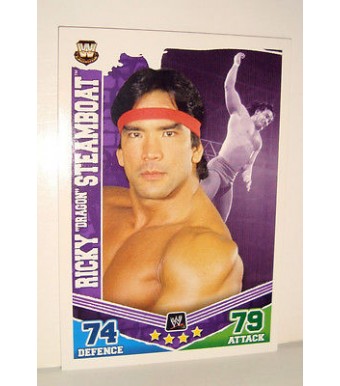 carte catch slam attax mayhem topps  - RICKY DRAGON STEAMBOAT