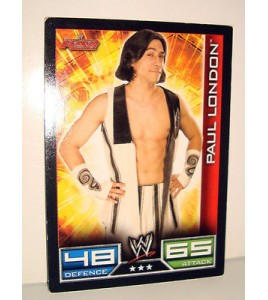 carte catch slam attax mayhem topps  trading card -  paul london