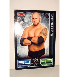 carte catch slam attax mayhem topps  trading card -  bam neely