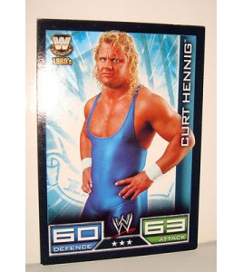 carte catch slam attax mayhem topps  trading card - curt hennig