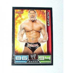 CARTE DE CATCH SLAM ATTAX RAW BATISTA