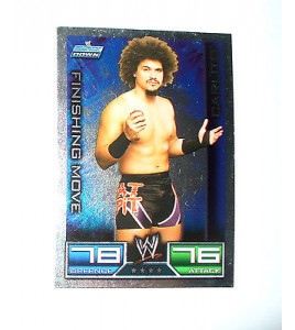 RARE CARTE HOLO DE CATCH SLAM ATTAX SMACK DOWN CARLITO