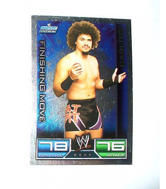 RARE CARTE HOLO DE CATCH SLAM ATTAX SMACK DOWN CARLITO