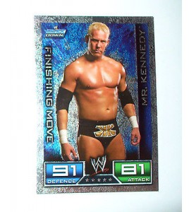 RARE CARTE HOLO DE CATCH SLAM ATTAX SMACK DOWN MR. KENNEDY