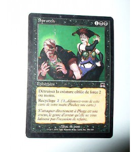 CARTE MTG MAGIC - VERSION FRANCAISE SPROTCH