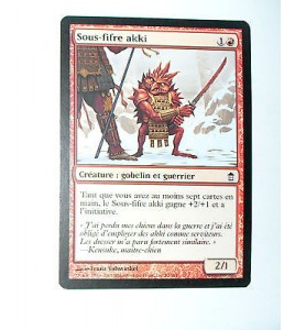 CARTE MTG MAGIC - VERSION FRANCAISE SOUS-FIFRE AKKI