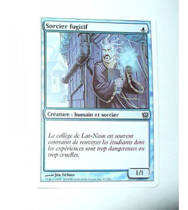 CARTE MTG MAGIC - VERSION FRANCAISE SORCIER FUGITIF 