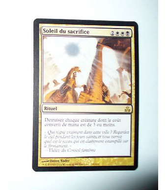 CARTE MTG MAGIC - VERSION FRANCAISE SOLEIL DU SACRIFICE