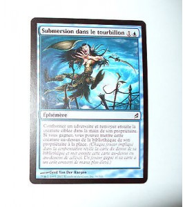 CARTE MTG MAGIC - VERSION FRANCAISE SUBMERTION DANS LE TOURBILLON