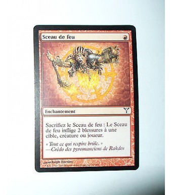 CARTE MTG MAGIC - VERSION FRANCAISE SCEAU DE FEU 