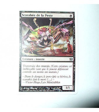 CARTE MTG MAGIC - VERSION FRANCAISE SCARABEE DE LA PESTE 