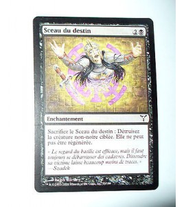 CARTE MTG MAGIC - VERSION FRANCAISE SCEAU DE DESTIN  
