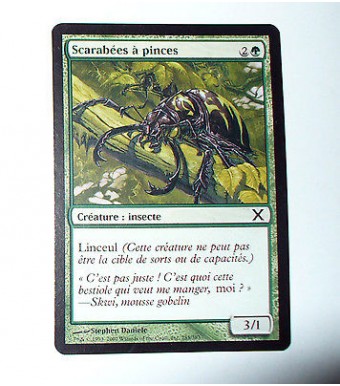 CARTE MTG MAGIC - VERSION FRANCAISE SCARABEES A PINCES