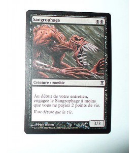 CARTE MTG MAGIC - VERSION FRANCAISE SANGROPHAGE