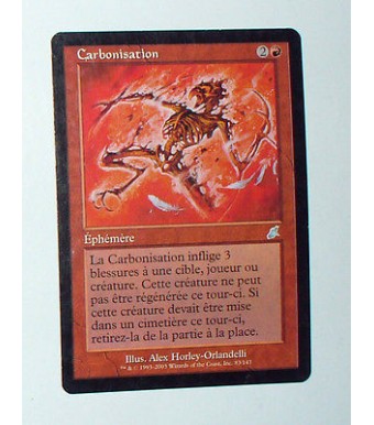 CARTE MTG MAGIC - VERSION FRANCAISE CARBONISATION