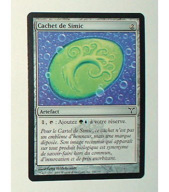 CARTE MTG MAGIC - VERSION FRANCAISE CACHET DE SIMIC
