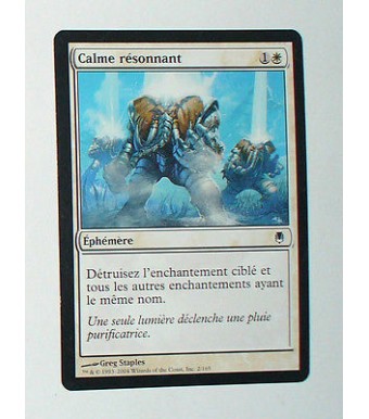 CARTE MTG MAGIC - VERSION FRANCAISE CALME RESONNANT