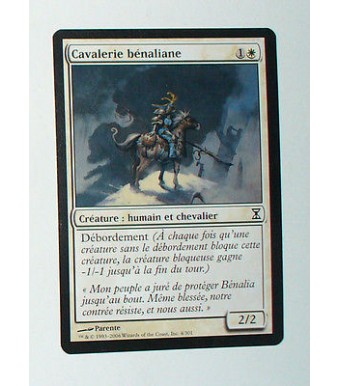 CARTE MTG MAGIC - VERSION FRANCAISE CAVALERIE BENALIANE