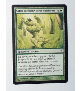 CARTE MTG MAGIC - VERSION FRANCAISE CALME INTERIEUR , FORCE EXTERIEURE