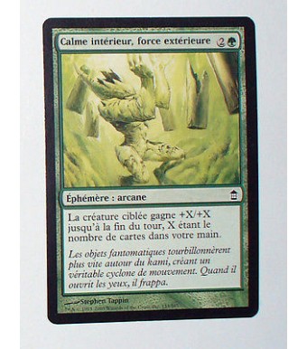 CARTE MTG MAGIC - VERSION FRANCAISE CALME INTERIEUR , FORCE EXTERIEURE