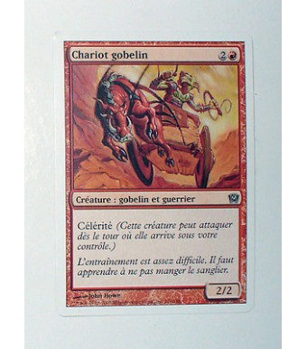 CARTE MTG MAGIC - VERSION FRANCAISE CHARIOT GOBELIN  