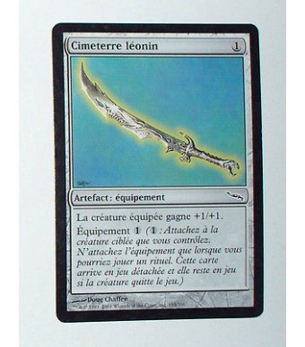 CARTE MTG MAGIC - VERSION FRANCAISE CIMETERRE LEONIN 