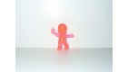 FIGURINE VINTAGE 80'S LES BABIES ROSE TRANSLUCIDE N° 217 (5x4cm)