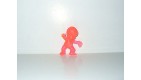 FIGURINE VINTAGE 80'S LES BABIES ROSE TRANSLUCIDE N° 208 (5x4cm)