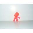 FIGURINE VINTAGE 80'S LES BABIES ROSE TRANSLUCIDE N° 208 (5x4cm)