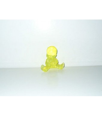 FIGURINE VINTAGE 80'S LES BABIES JAUNE TRANSLUCIDE N° 202 (4x4cm)