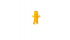 FIGURINE VINTAGE 80'S LES BABIES ORANGE TRANSLUCIDE N° 204 (5x3cm)
