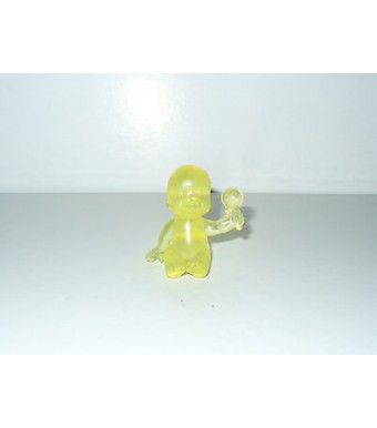 FIGURINE VINTAGE 80'S LES BABIES JAUNE TRANSLUCIDE N° 232 (4x4cm)