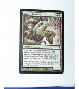 VIPERE DE VERRE - CREATURE SERPENT - VF CARTE MTG MAGIC 