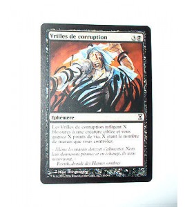 VRILLES DE CORRUPTION - EPHEMERE  - VF CARTE MTG MAGIC