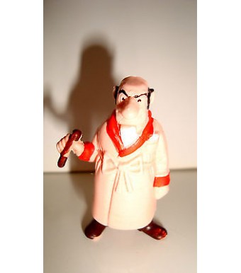 FIGURINE TINTIN ET MILOU HERGE - RASTAPOPOULOS  BELVISION 73 (4,5x3cm)