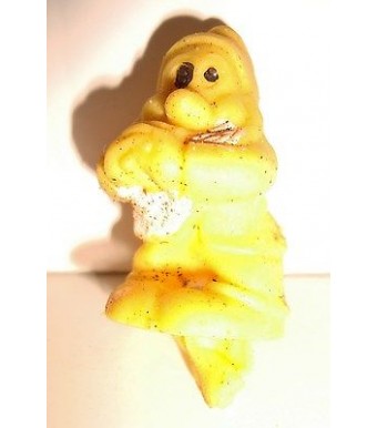 ESSO - FIGURINE GLUPS - 1970 -BLANCHE NEIGE ET LES 7 NAINS TIMIDE JAUNE (3cm)