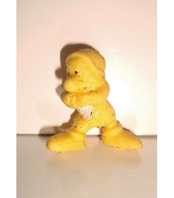 ESSO - FIGURINE GLUPS - 1970 -BLANCHE NEIGE ET LES 7 NAINS GRINCHEUX JAUNE (3cm)