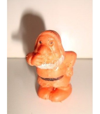 ESSO - FIGURINE GLUPS - 1970 -BLANCHE NEIGE ET LES 7 NAINS ATCHOUM ORANGE (3cm)