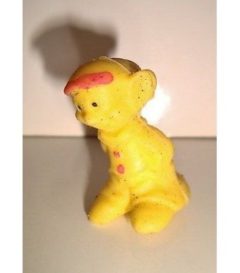 ESSO - FIGURINE GLUPS - 1970 -BLANCHE NEIGE ET LES 7 NAINS SIMPLET JAUNE (3cm)