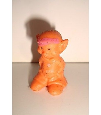 ESSO - FIGURINE GLUPS - 1970 -BLANCHE NEIGE ET LES 7 NAINS SIMPLET ORANGE (3cm)