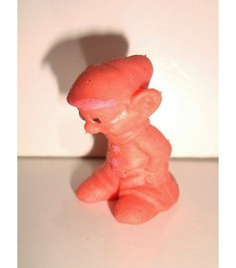 ESSO - FIGURINE GLUPS - 1970 -BLANCHE NEIGE ET LES 7 NAINS SIMPLET ROSE (3cm)