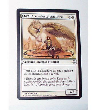CAVALIERE CELESTE STAGIAIRE - CREATURE HUMAIN ET SOLDAT - VF CARTE MTG MAGIC