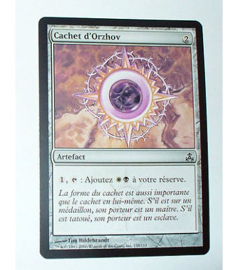 CACHET D'ORZHOV - ARTEFACT - VF CARTE MTG MAGIC