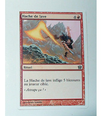 HACHE DE LAVE - RITUEL - VF CARTE MTG MAGIC